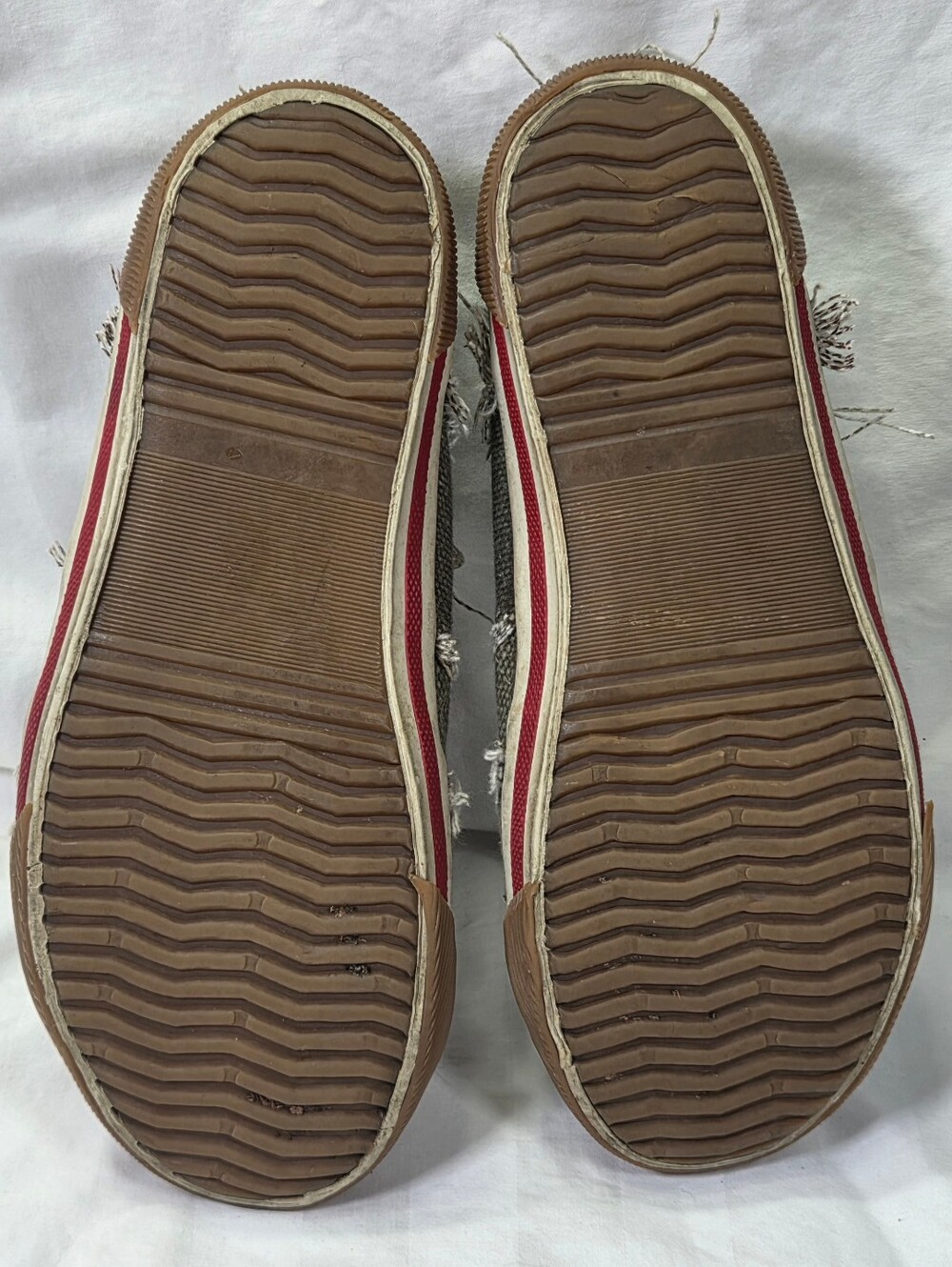 Steve Madden P-Jolt Patchwork Deconstructed Shag Sneakers Olive Green Woman Sz 7 - Picture 10 of 14